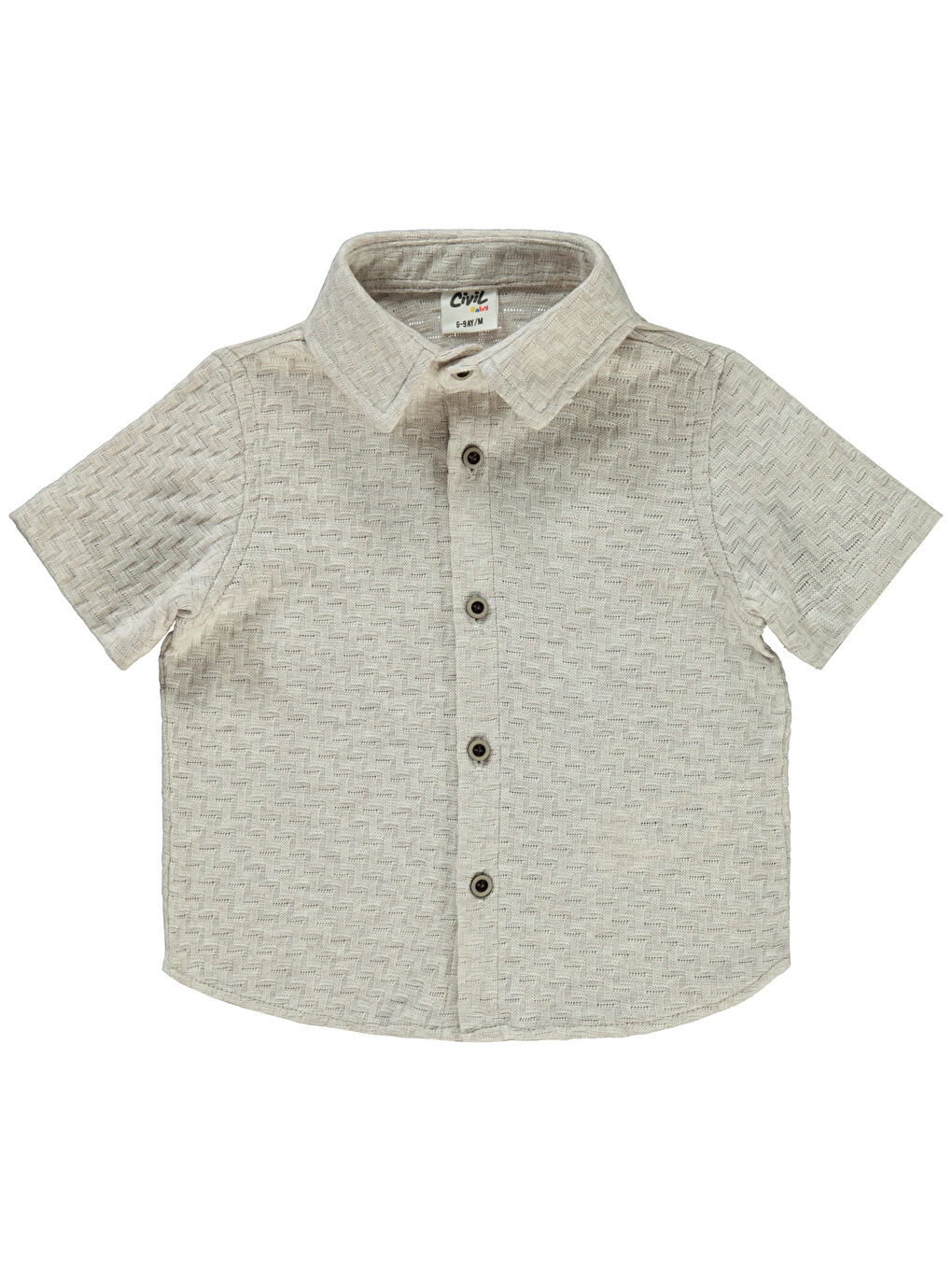 Kahverengi Baby Erkek Bebek Gömlek 6-18 Ay Sütlü Kahve