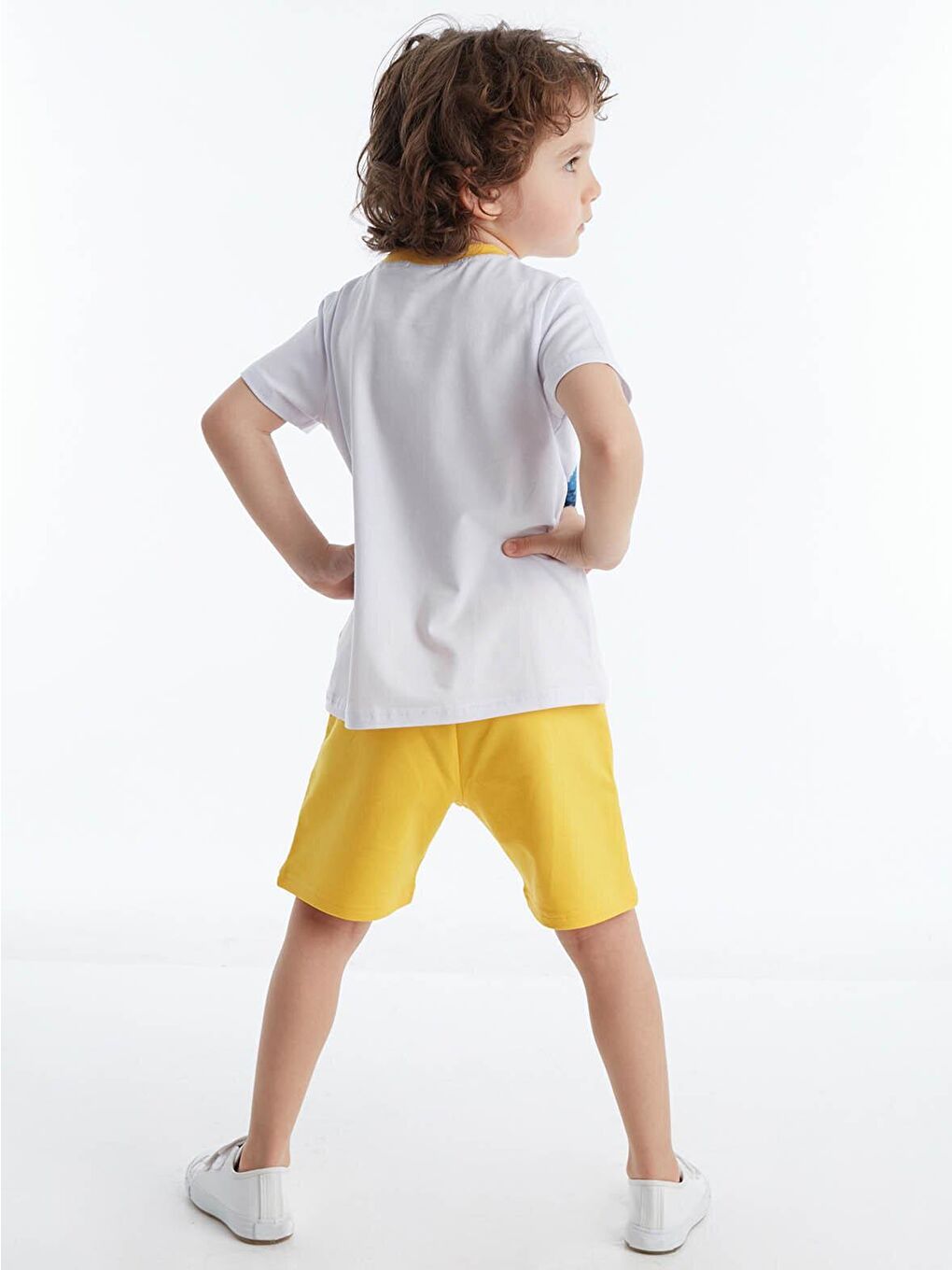 Karışık Hug Shark Erkek Çocuk Tişört Şort Takım-1