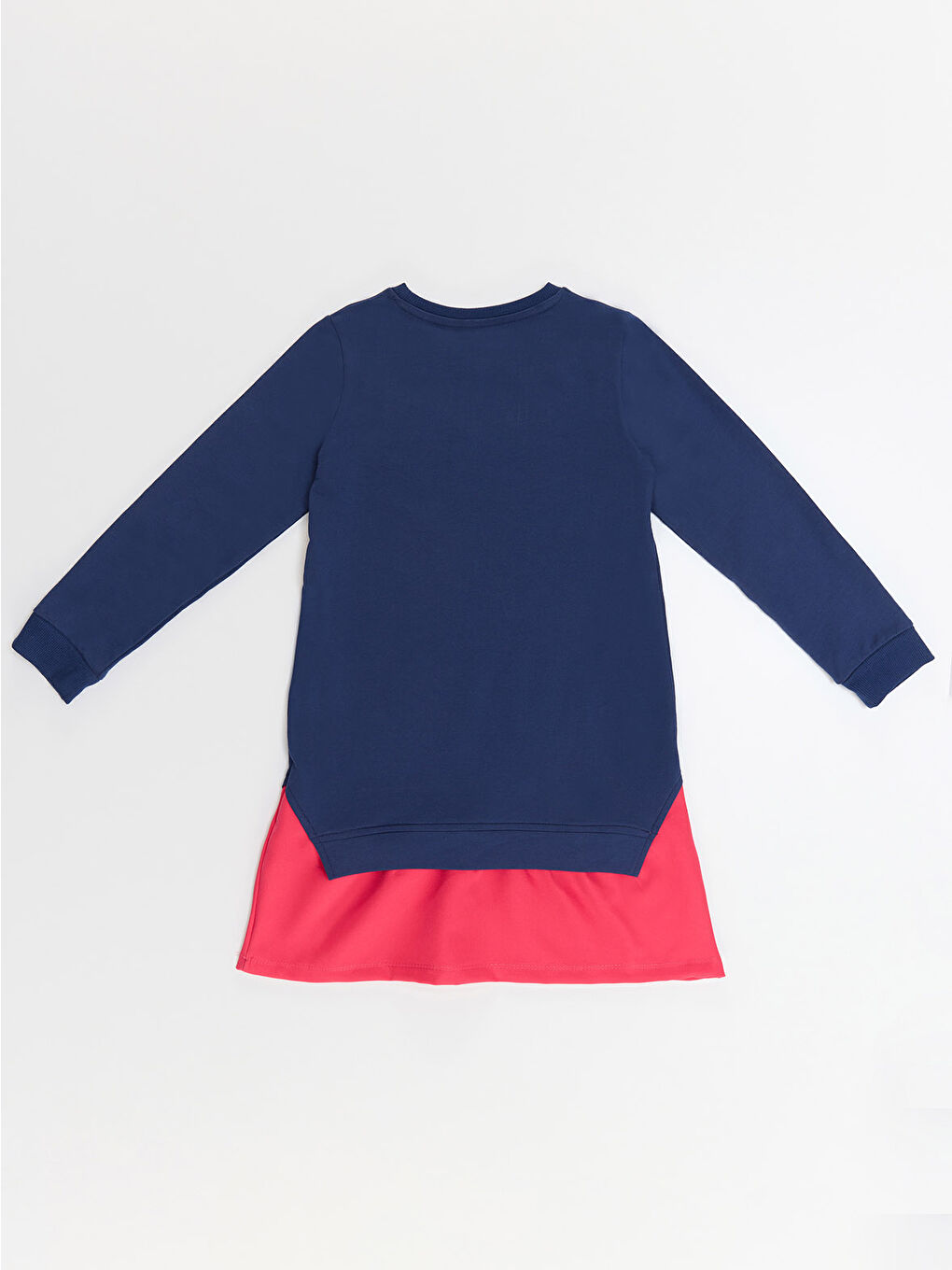 Karışık Wow Paten Kız Çocuk Lacivert Pembe Elbise-3