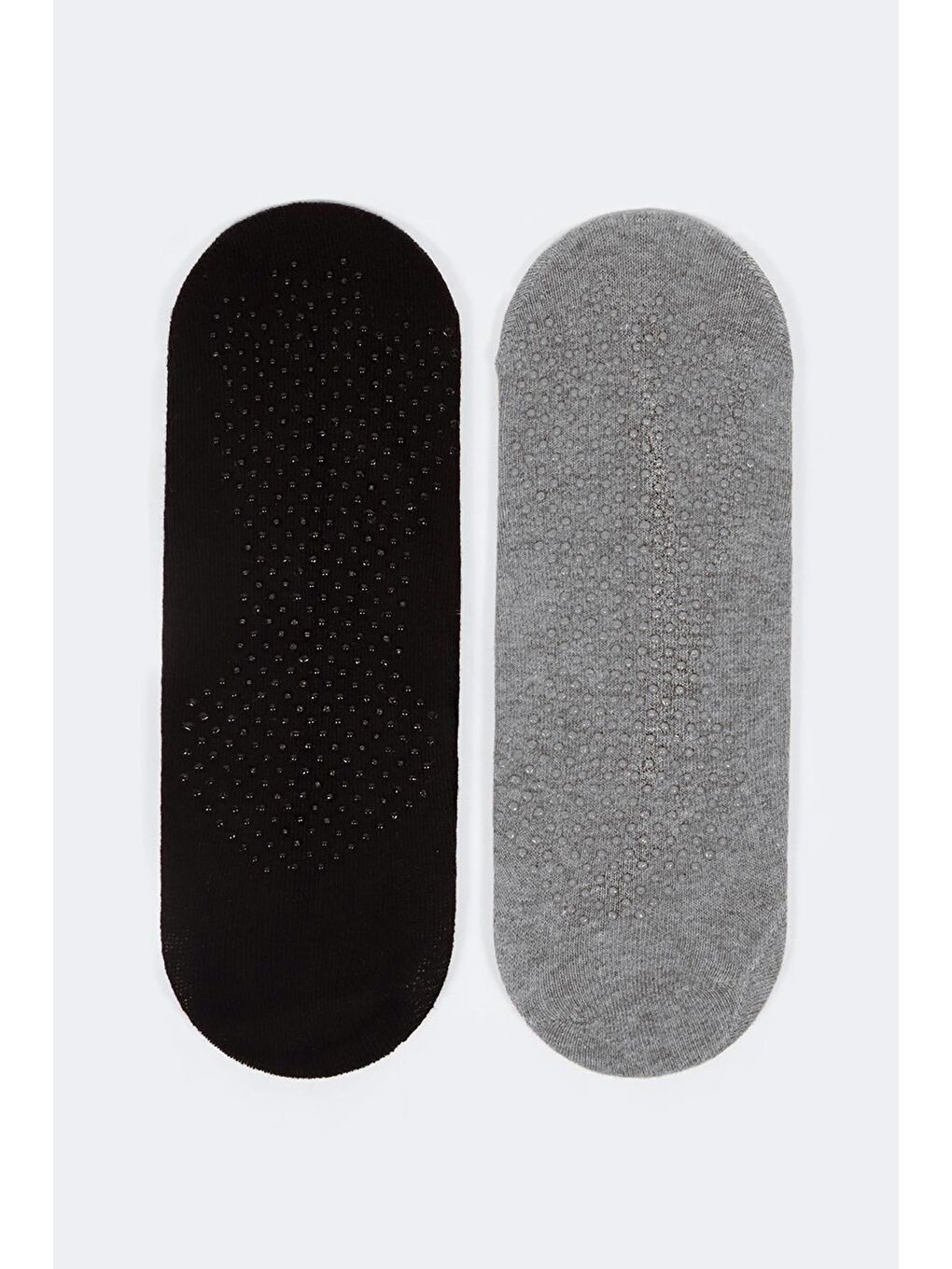 2'li Paket Asta Yoga Kadın Çorap Gri / Siyah-1