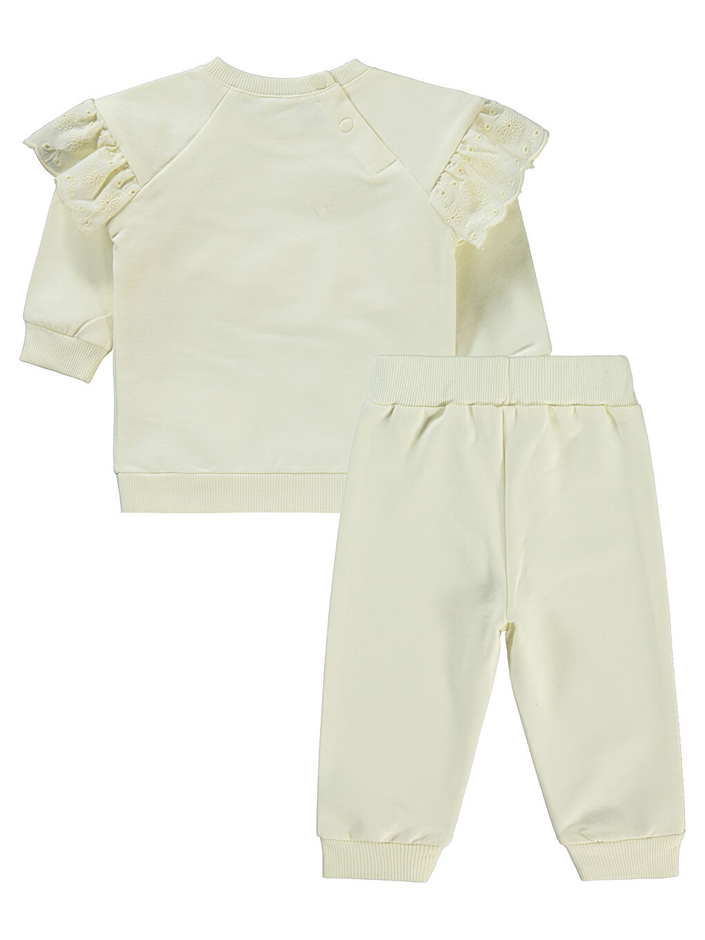 Baby Kız Bebek Takım 6-18 Ay Ekru-2