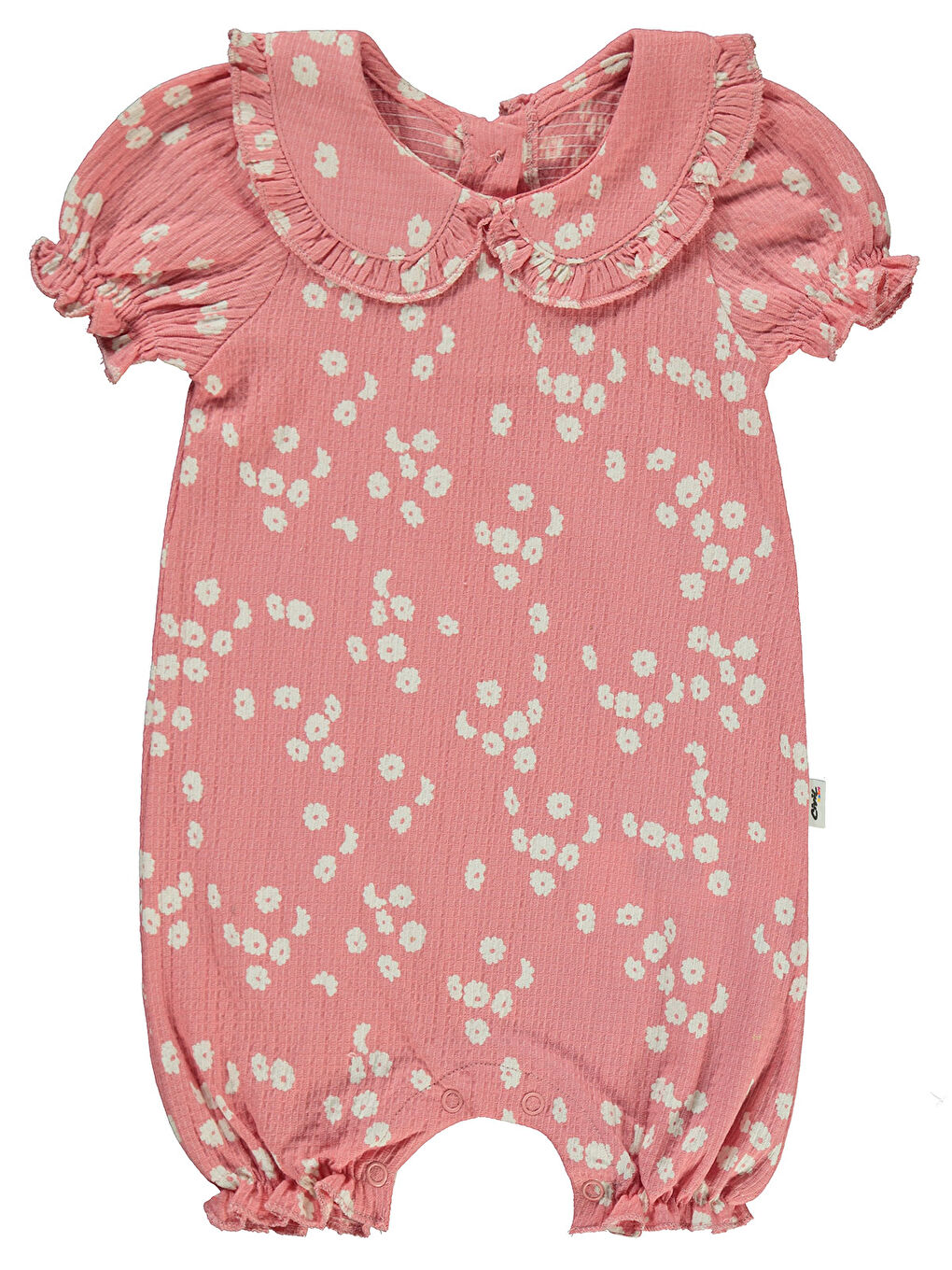 Pembe Baby Kız Bebek Patiksiz Tulum 6-18 Ay Gül Kurusu