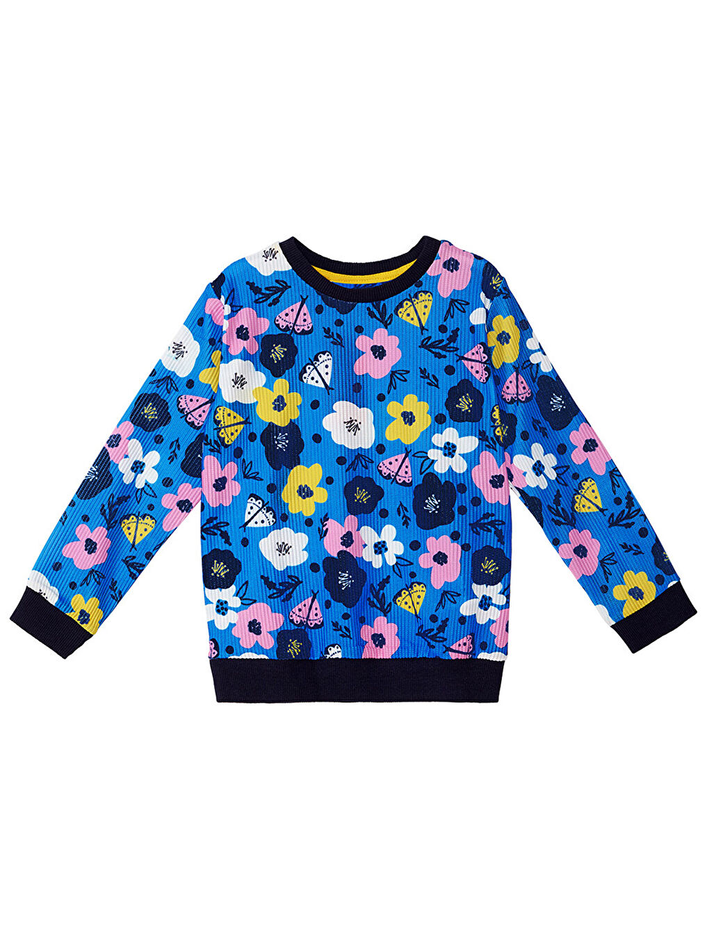 Karışık Çiçekli Kız Çocuk Eşofman Altı Takım-4