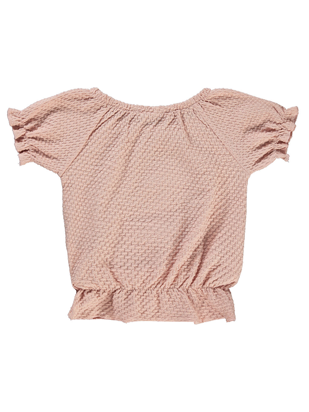 Pembe Girls Kız Çocuk Tişört 2-5 Yaş Pudra-1