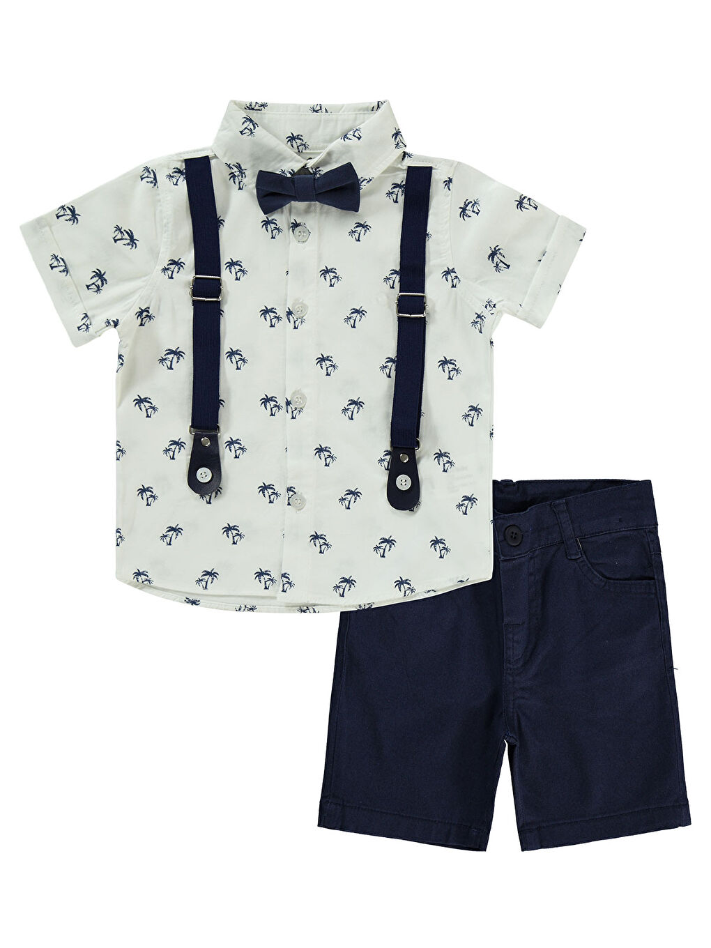 Baby Erkek Bebek Şortlu Takım 6-18 Ay İndigo