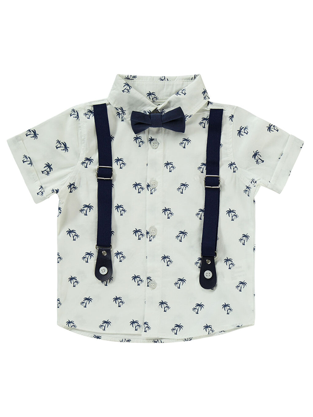 Baby Erkek Bebek Şortlu Takım 6-18 Ay İndigo-2