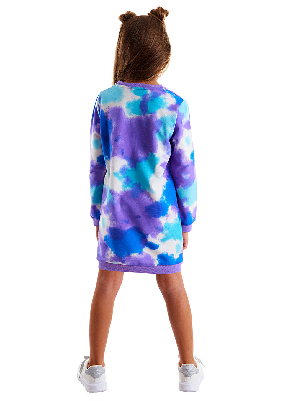 Karışık Fab.Batik Kız Çocuk Elbise-1