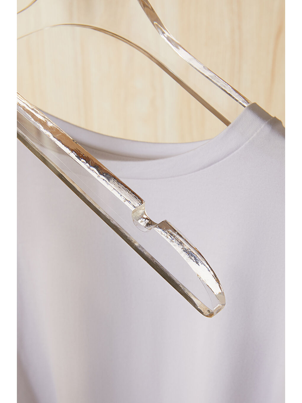 Renksiz 2'li Şeffaf Akrilik Giysi Askısı 21.5 x 38.5 x 1 cm-3