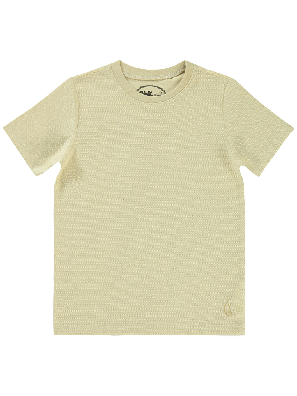 Bej Boys Erkek Çocuk Tişört 6-9 Yaş Taş Rengi