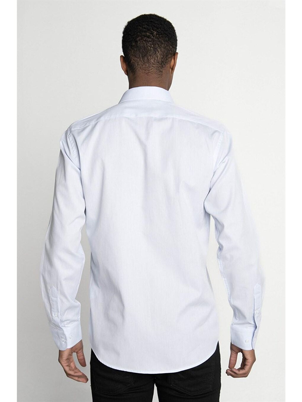 Mavi Tudors Modern Fit %100 Pamuk Armürlü Premium Erkek Beyaz Gömlek-3