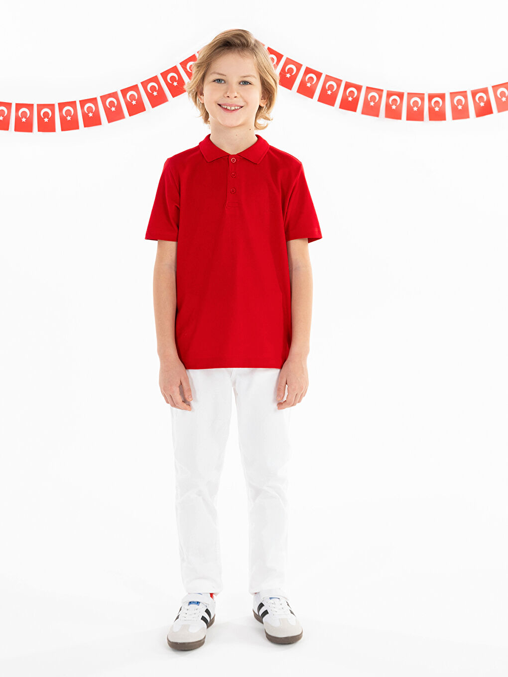 Boys Erkek Çocuk Pantolon 6-9 Yaş Beyaz-2