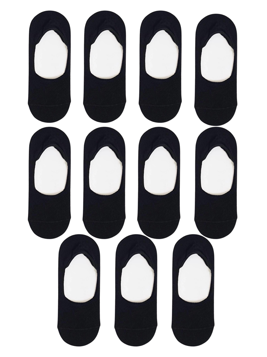 Kadın Siyah Renkli İnce 12'li Babet Çorap