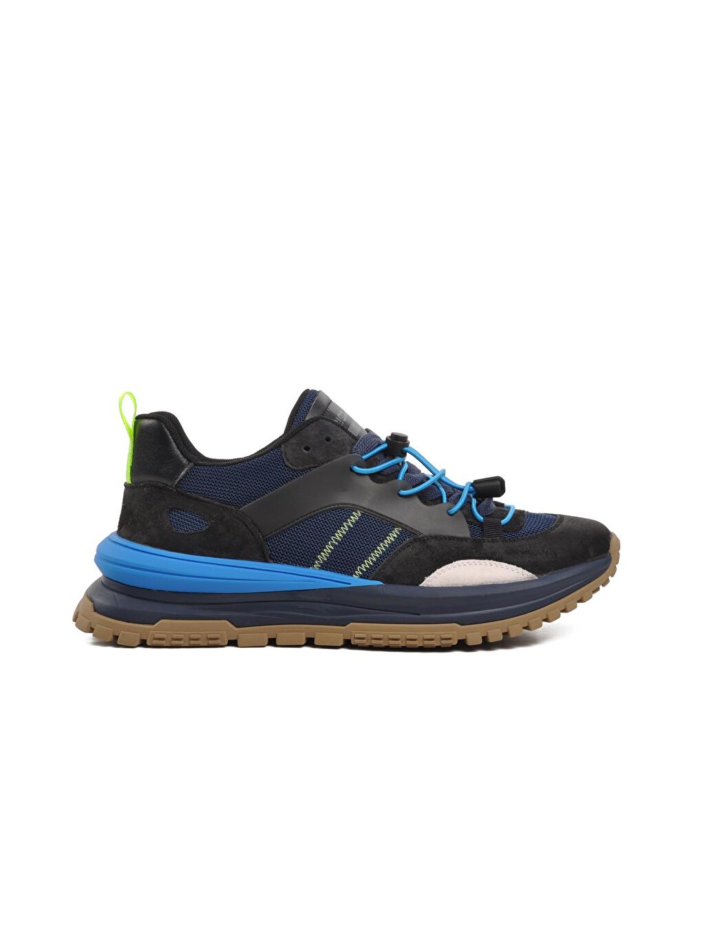 Siyah Kilitli Lastik Bağcıklı Erkek Sneaker 23K500