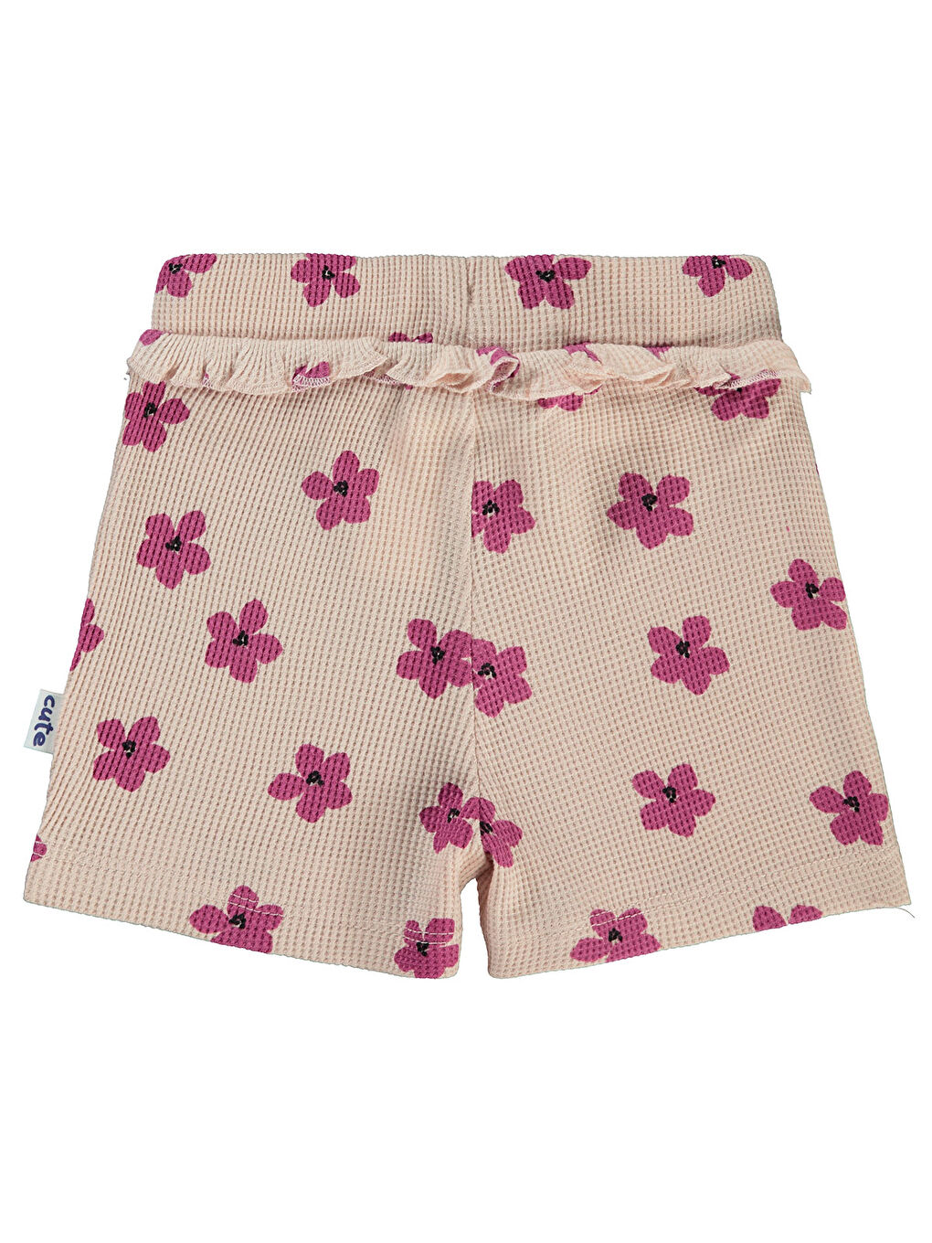 Pembe Baby Kız Bebek Şort 6-18 Ay Pudra-1
