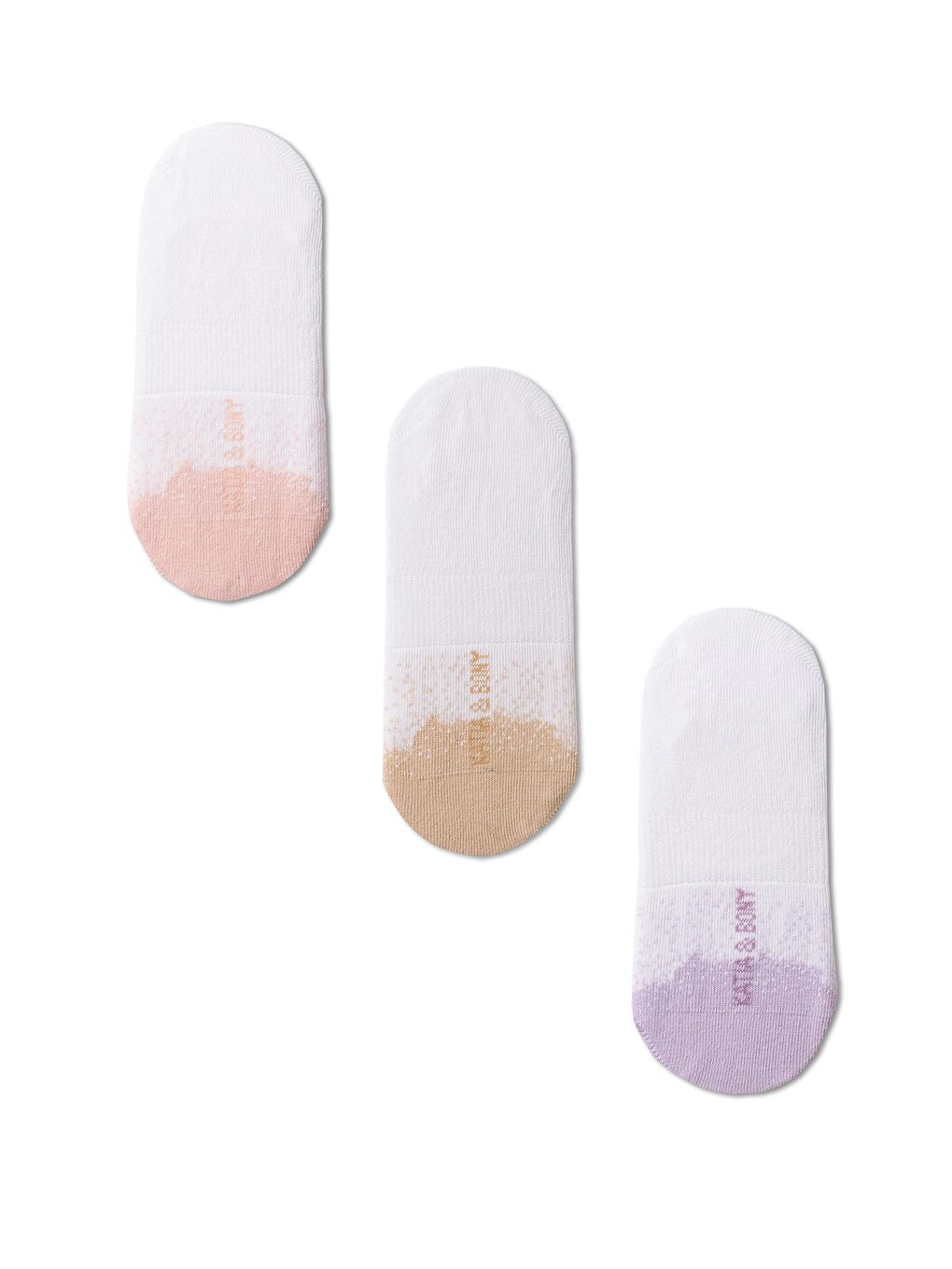 Yeşil 3'lü Paket Kadın Önü Renkli Nokta Detaylı Babet Çorap-1