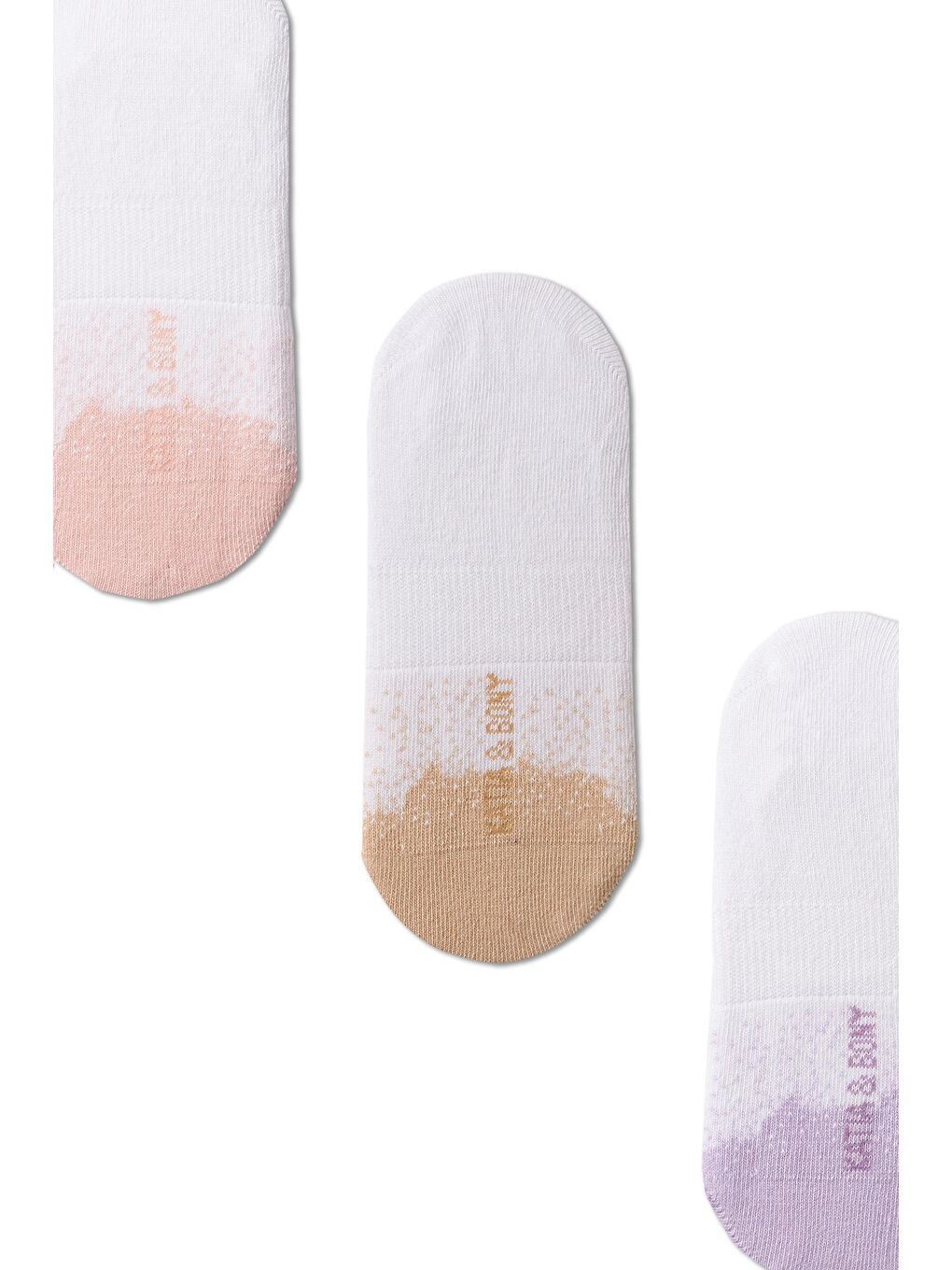 Yeşil 3'lü Paket Kadın Önü Renkli Nokta Detaylı Babet Çorap-3