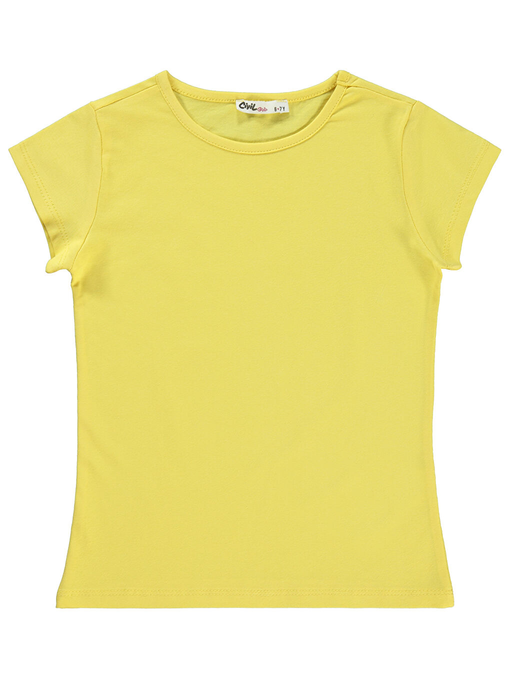 Girls Kız Çocuk Tişört 6-9 Yaş Sarı