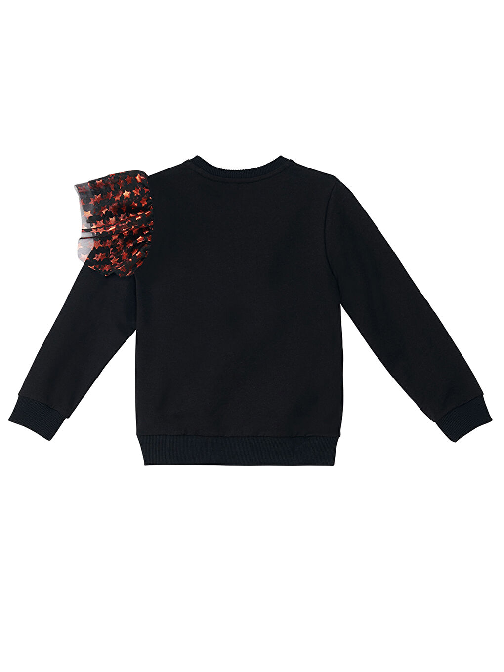 Siyah Sıkı Dostlar Tüllü Kız Çocuk Sweatshirt-3