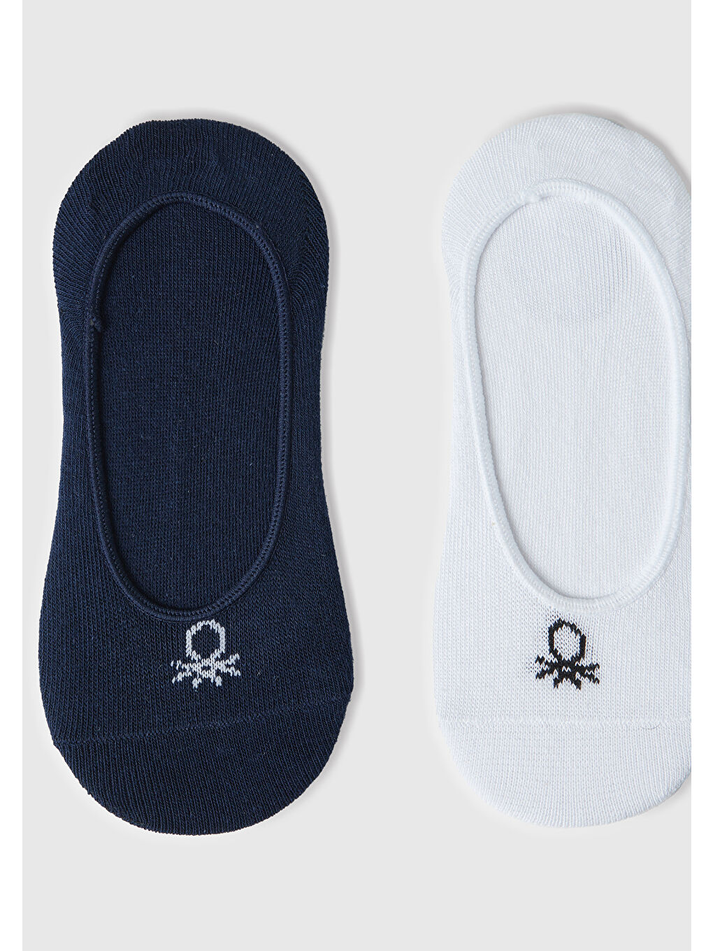 Erkek Çocuk İndigo Mix Üstü Logo İşlemli 2'li Babet Çorap Seti