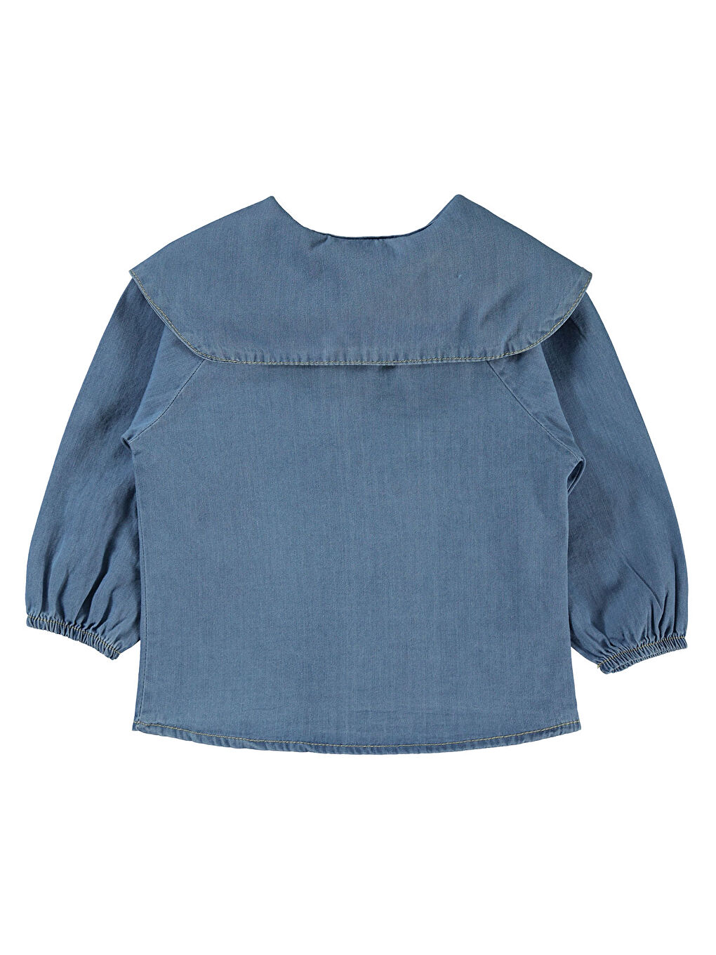 Baby Kız Bebek Gömlek 6-18 Ay Mavi-1