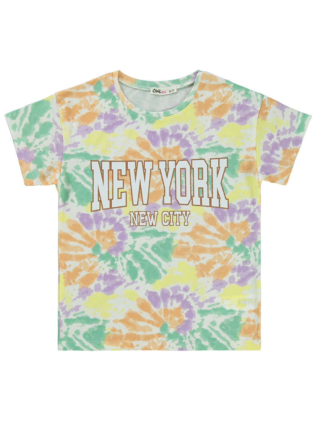 Girls Kız Çocuk Tişört 6-9 Yaş Lila