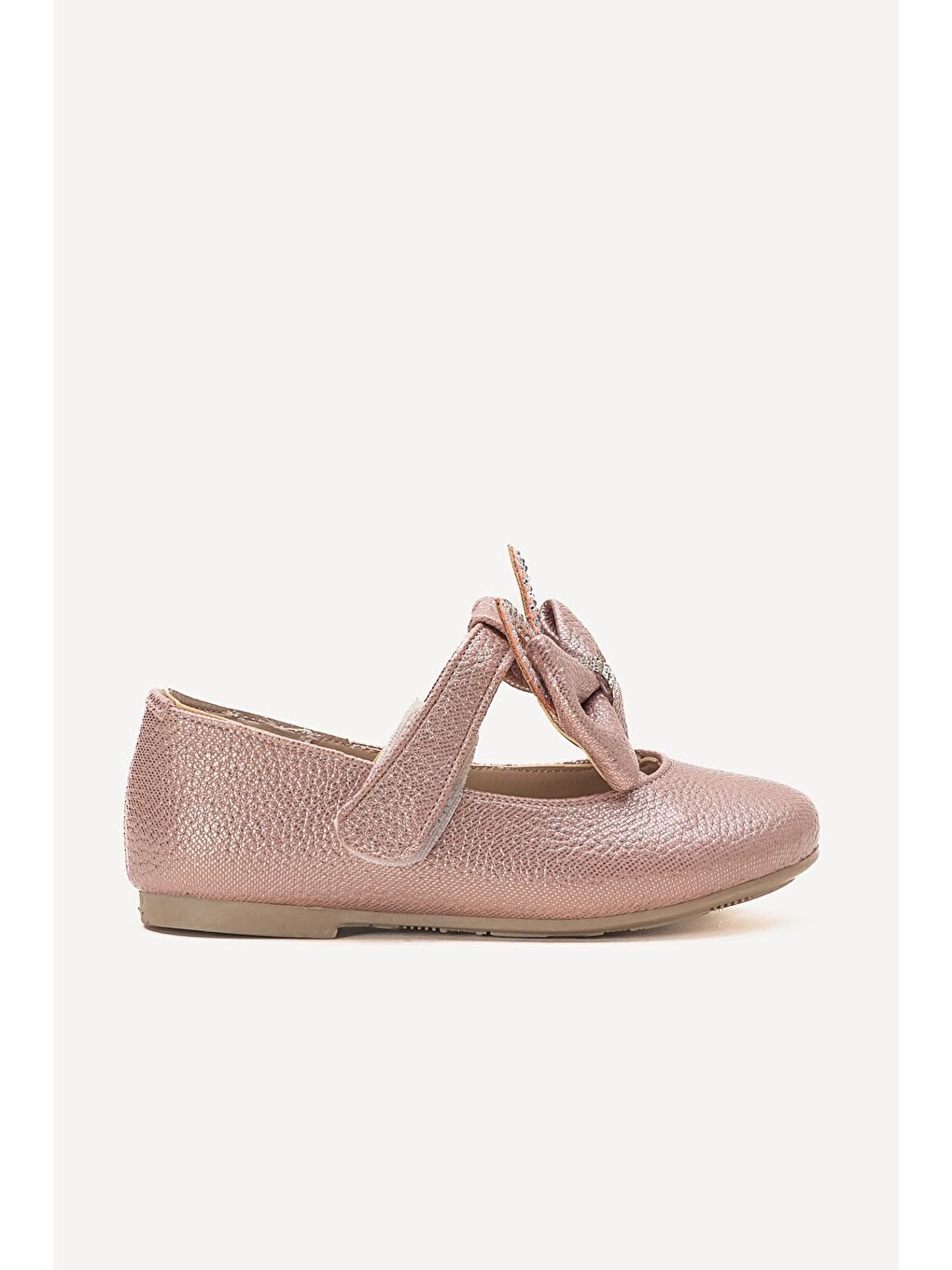 Pembe Kız Çocuk Pudra Fashion Babet-3