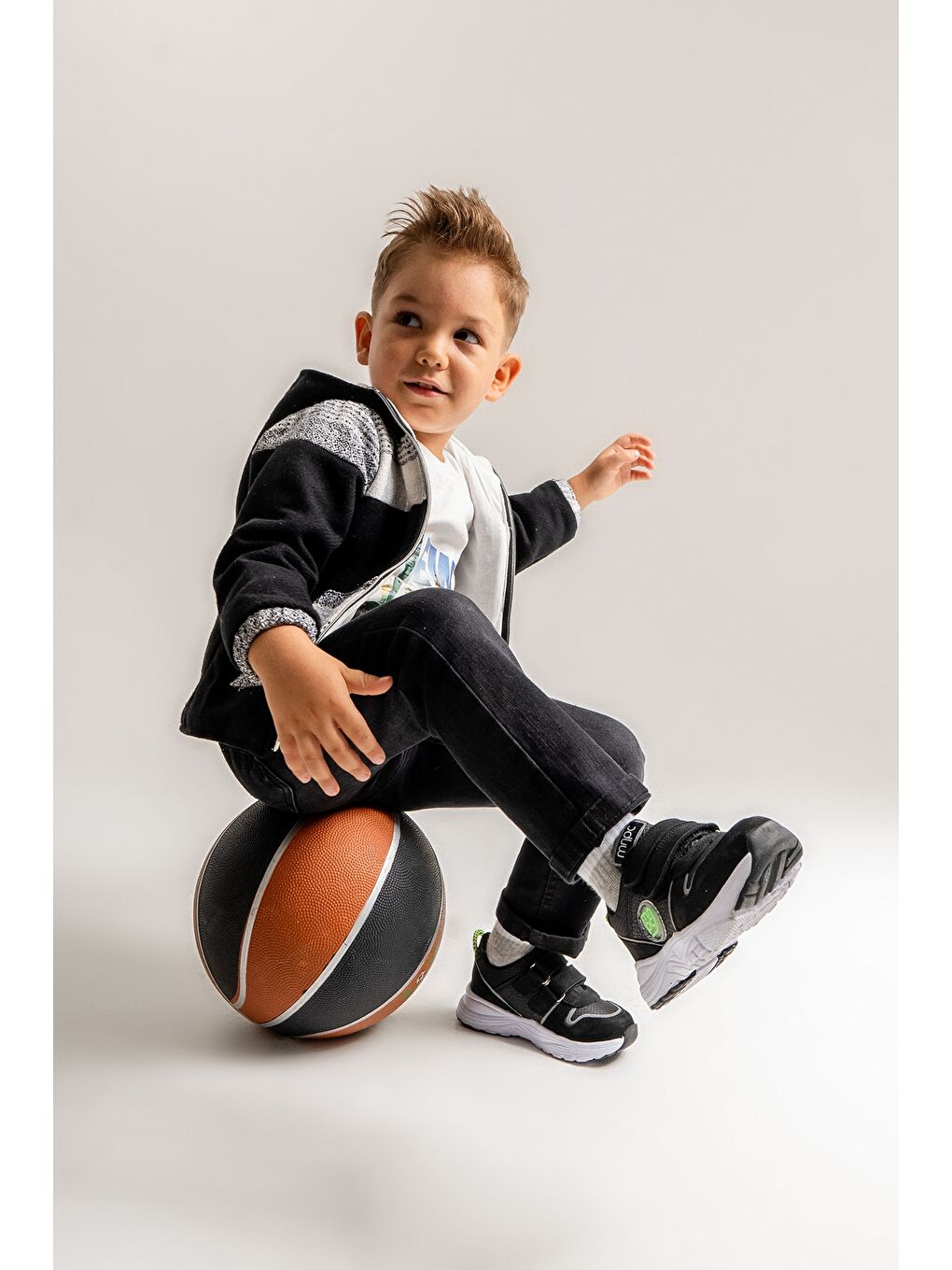 Erkek Çocuk Siyah Hakiki Deri Anatomik Günlük Ayakkabı-1