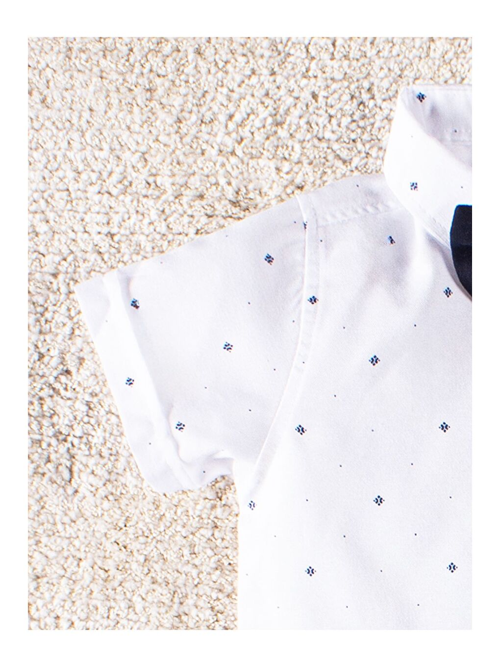 Lacivert 4 Parça Papyonlu Yazlık Erkek Çocuk Gömlekli Slopetli Özel Gün Takım-3