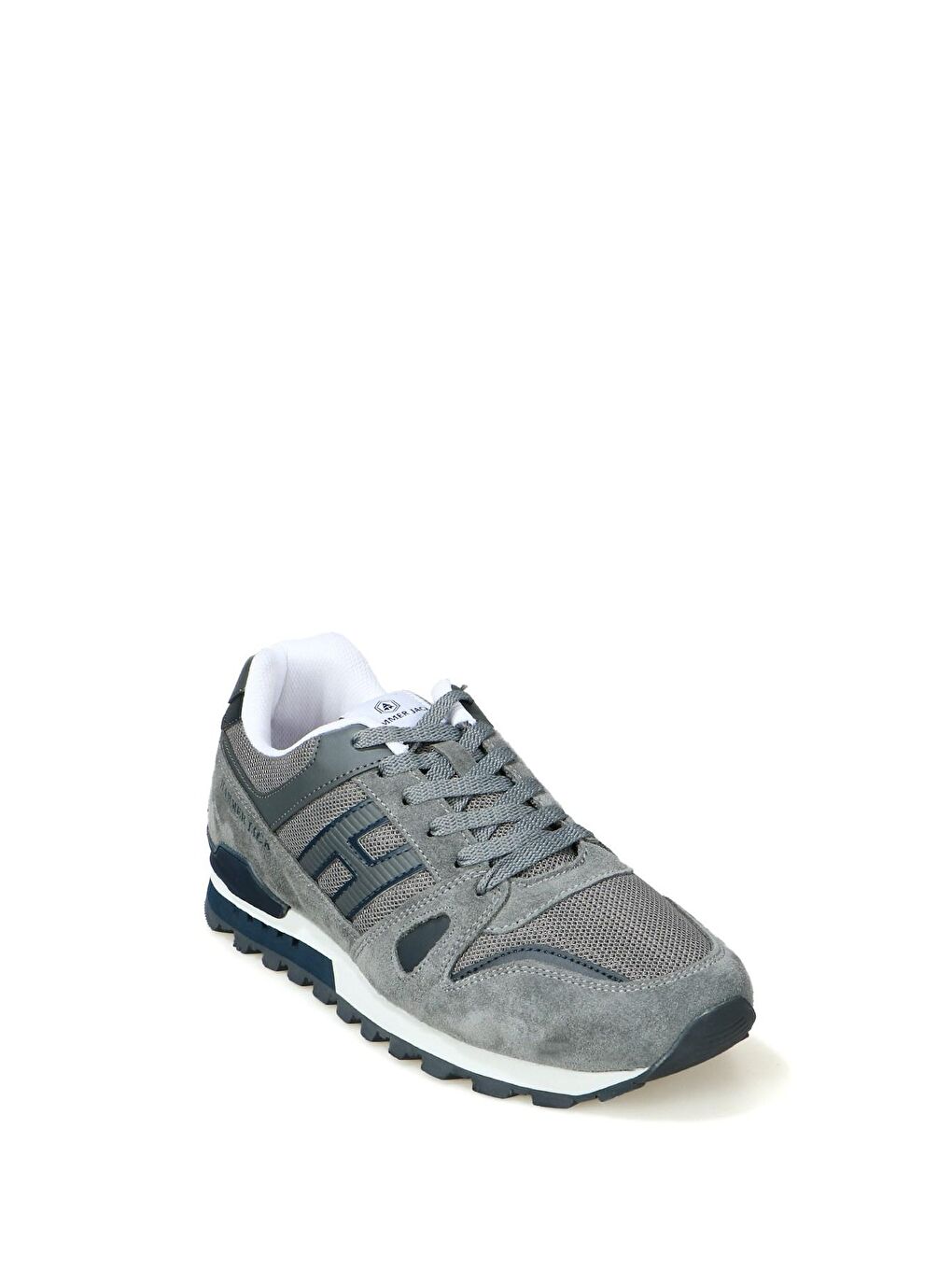 Hakiki Deri Thassos Meet Gri Lacivert Erkek Spor Ayakkabı-1