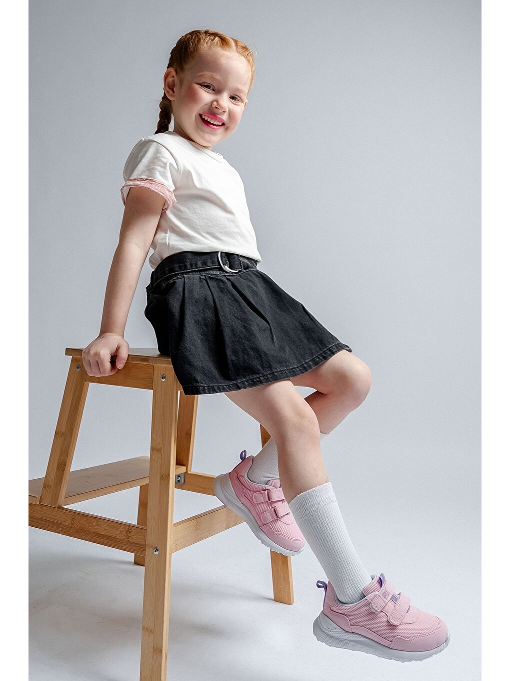 Pembe Kız Çocuk Pudra Günlük Spor Ayakkabı