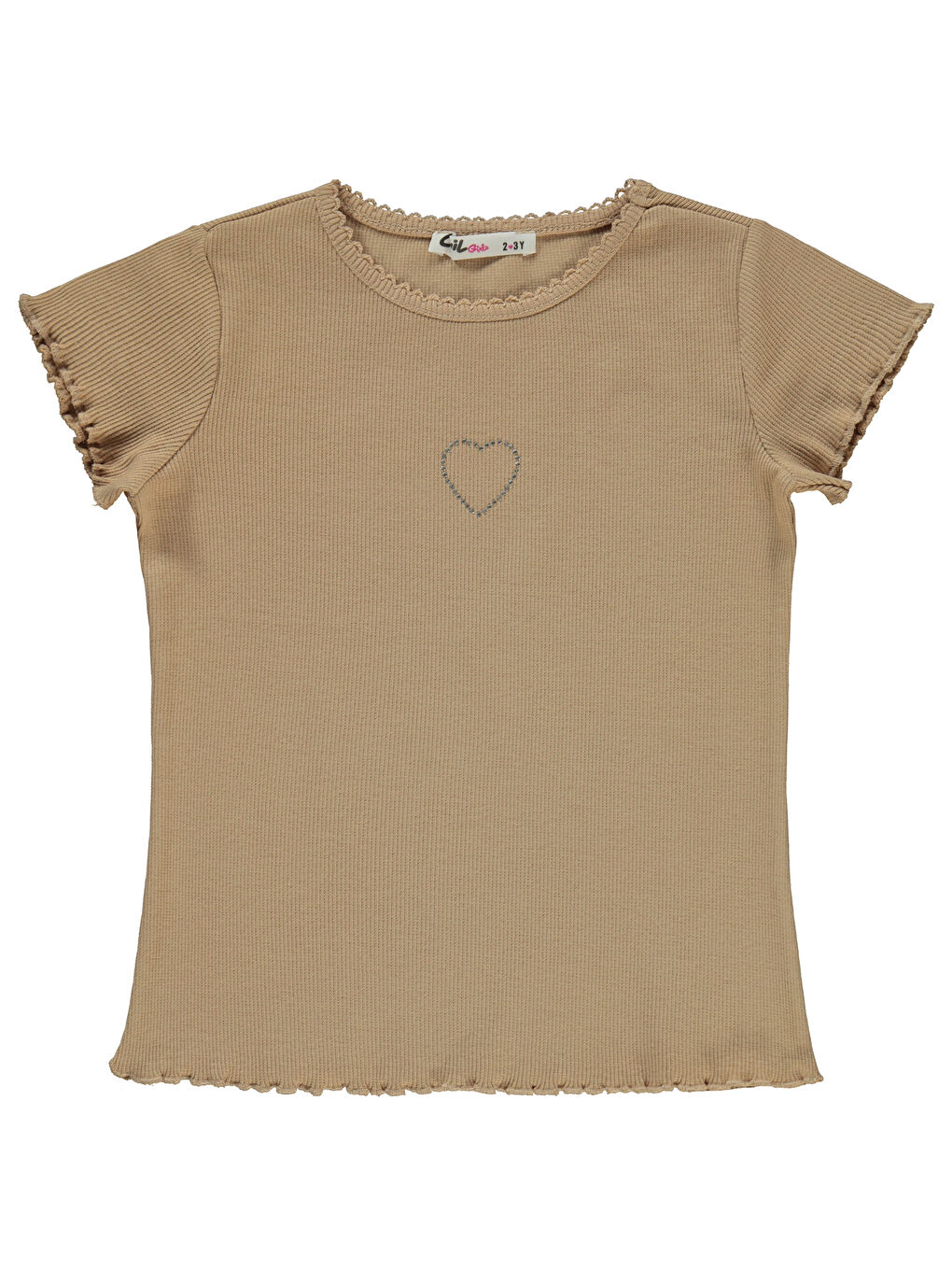 Ekru Girls Kız Çocuk Tişört 2-5 Yaş Yulaf Sütü-1