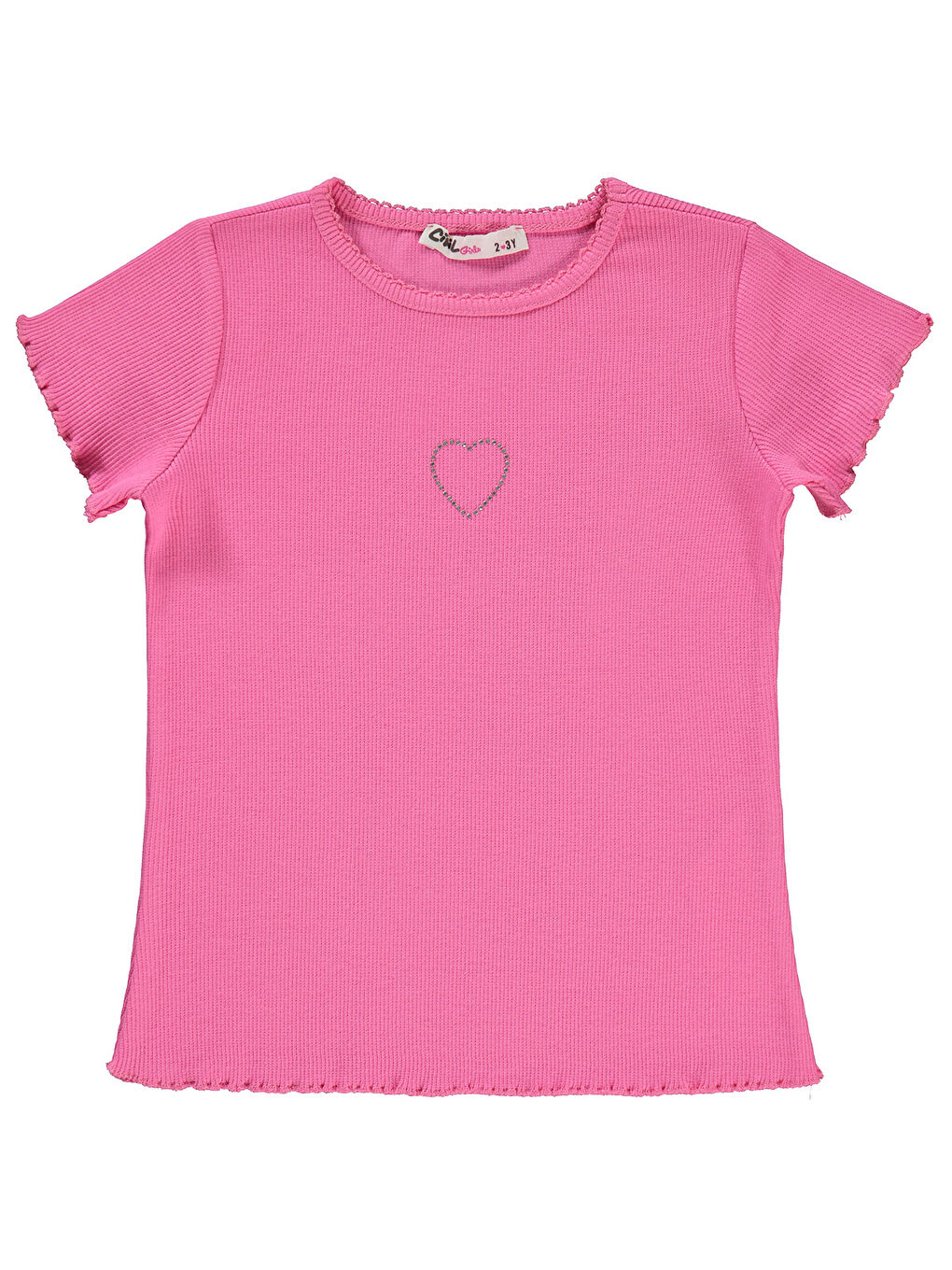 Girls Kız Çocuk Tişört 2-5 Yaş Fuşya-1