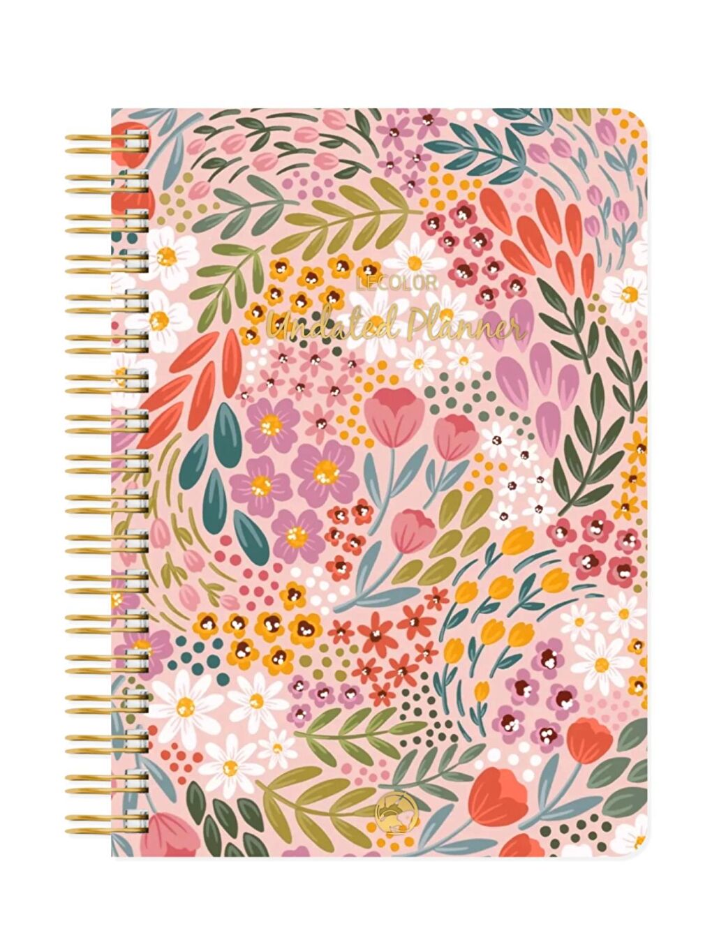 LE COLOR Karışık Süresiz Planlayıcı Spiralli Ajanda Defter Botanical 17x24 cm