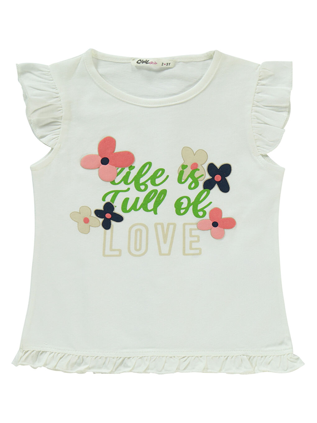 Girls Kız Çocuk Takım 2-5 Yaş Ekru-2