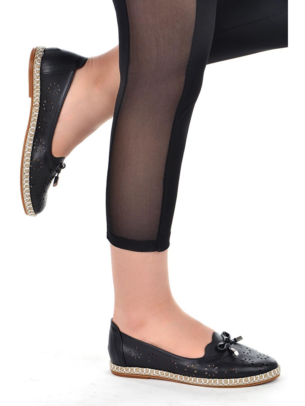 Siyah Günlük Anatomik Kadın Babet Ayakkabı 139-45-1