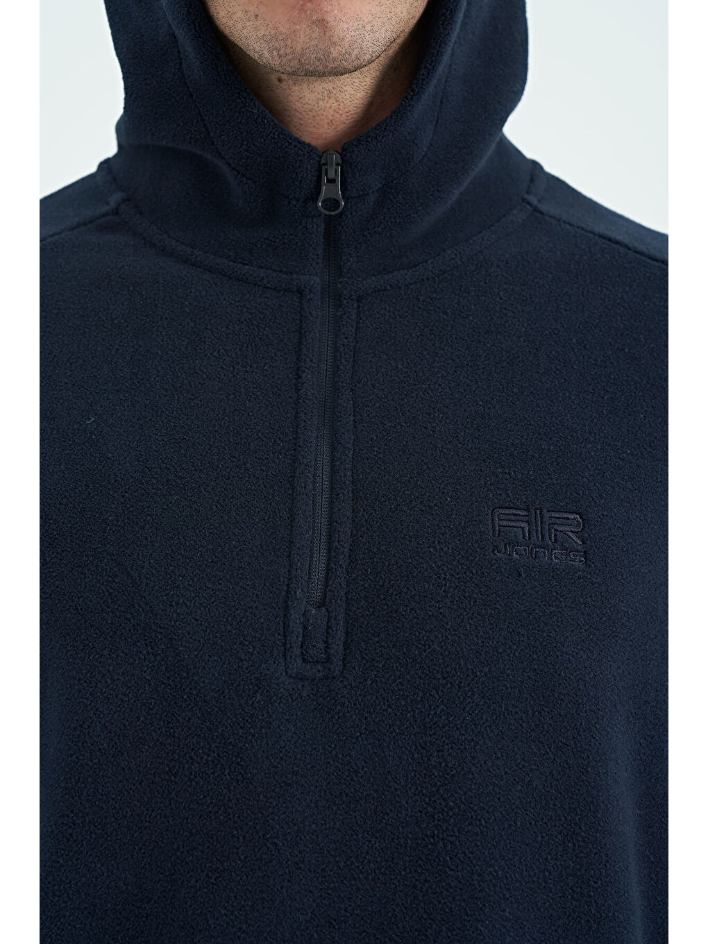 Hektor Lacivert Kapüşonlu Polar Erkek Eşofman Takım - 85227-2