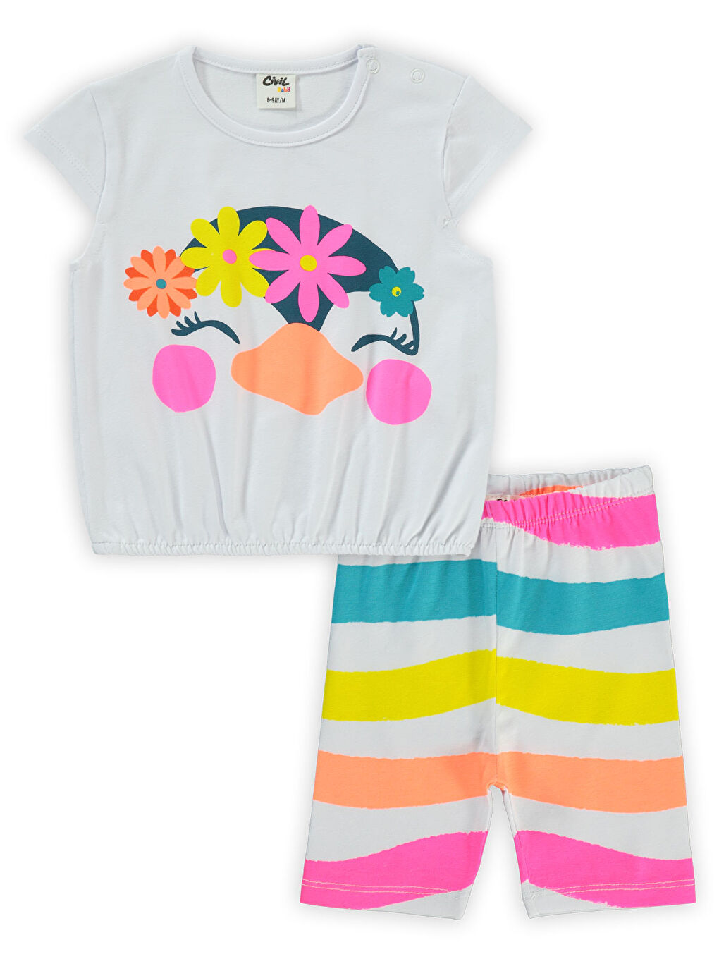 Baby Kız Bebek Takım 6-18 Ay Beyaz