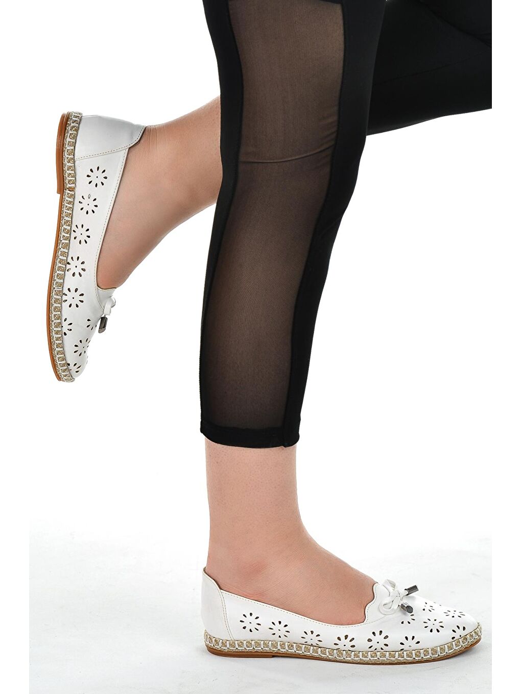 Beyaz Günlük Anatomik Kadın Babet Ayakkabı 139-45-1