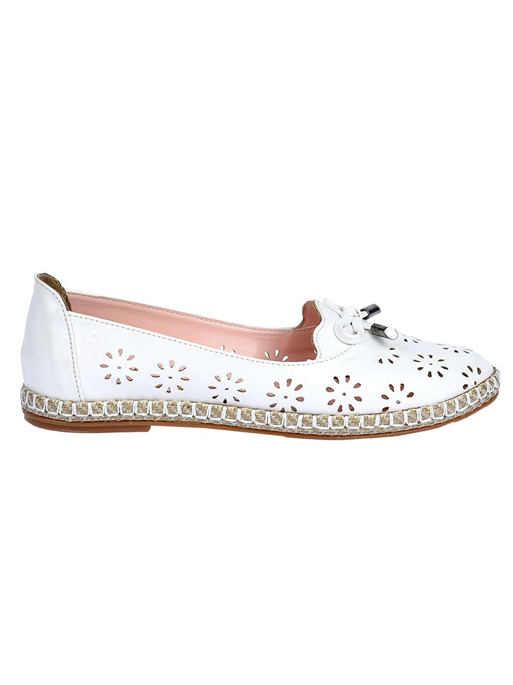 Beyaz Günlük Anatomik Kadın Babet Ayakkabı 139-45-2