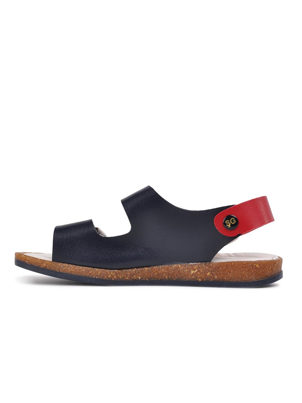 006 Lacivert-Beyaz-Kırmızı Çocuk Sandalet-1