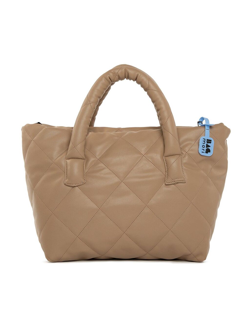 Bej Kapitone Şişme Çanta