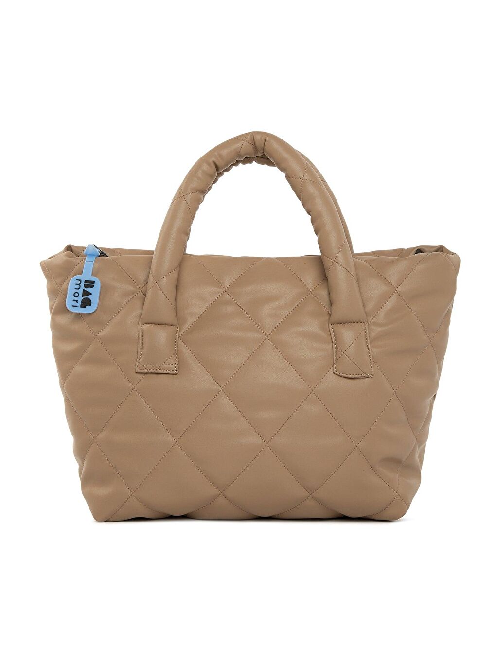 Bej Kapitone Şişme Çanta-2