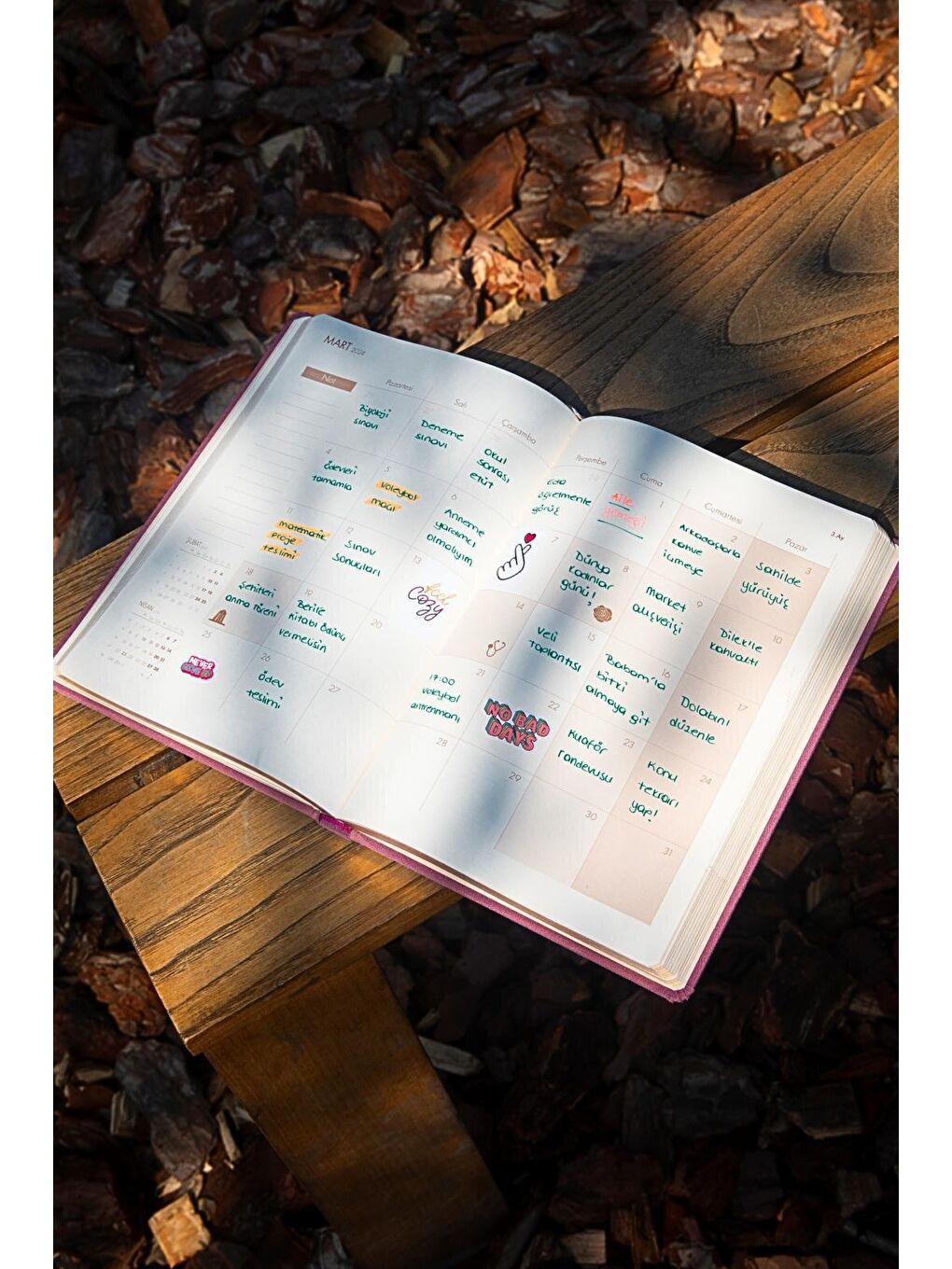 Keten Akademik Ajanda Limited Edition 17x24 Ciltli 23/24 17 Aylık Mor-3