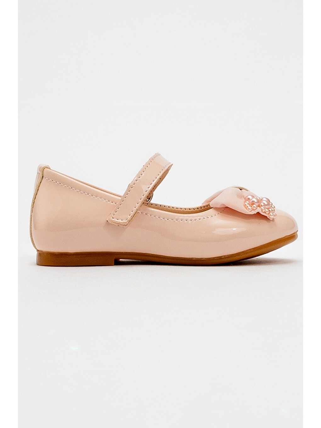 Pembe Kız Çocuk Pudra Fashion Babet-3