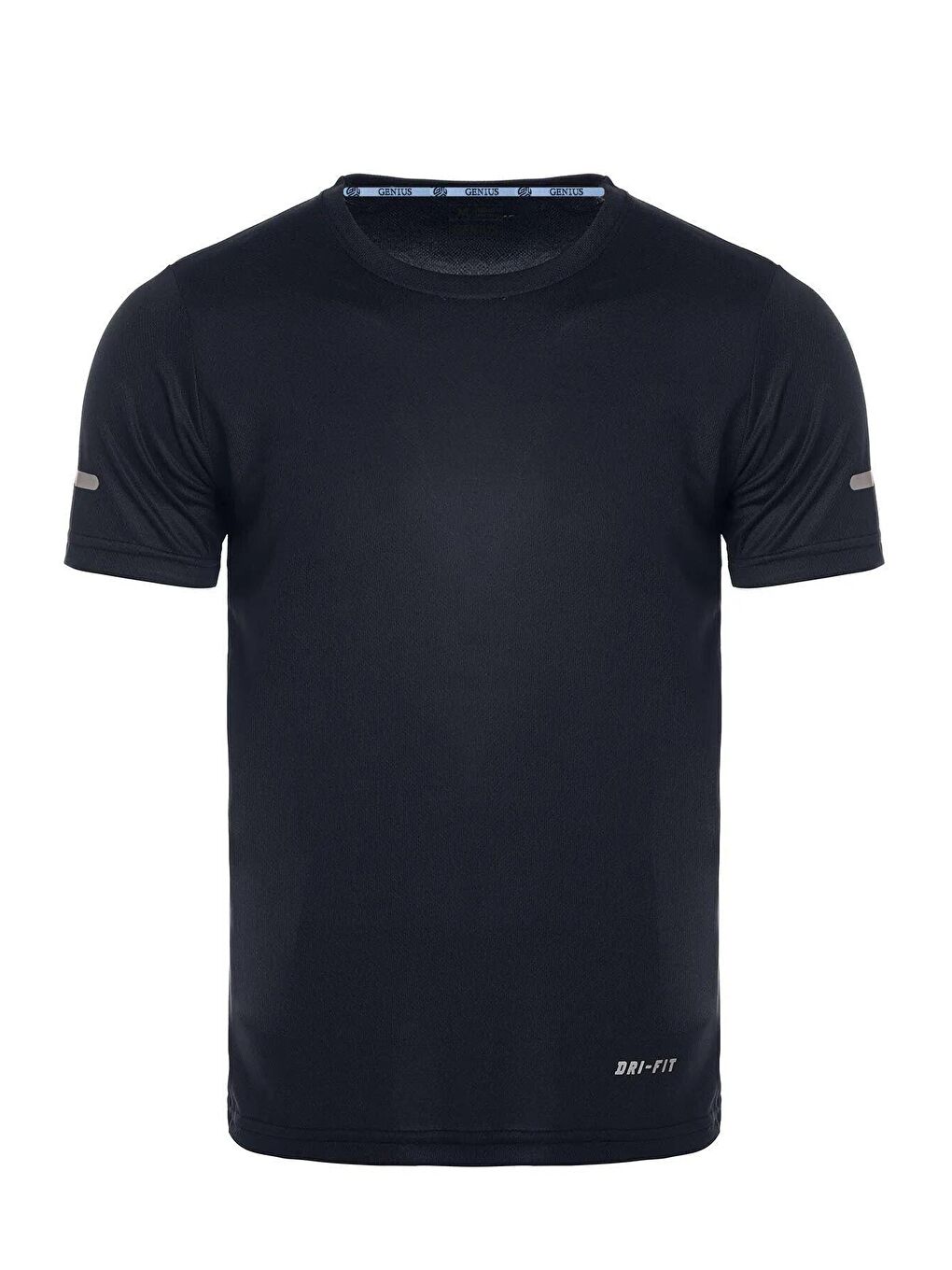 GENIUS STORE Lacivert Erkek Nem Emici Hızlı Kuruma Atletik Teknik Performans Spor T-shirt Drıfıt-kısakol - 1