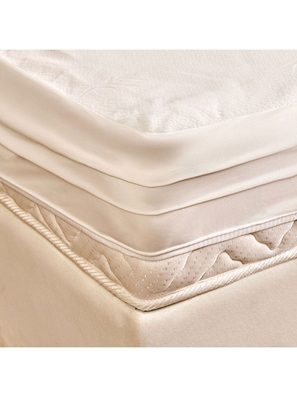 Soft Çift Kişilik Sıvı Geçirmez Fitted Alez - Beyaz - 160x200 cm