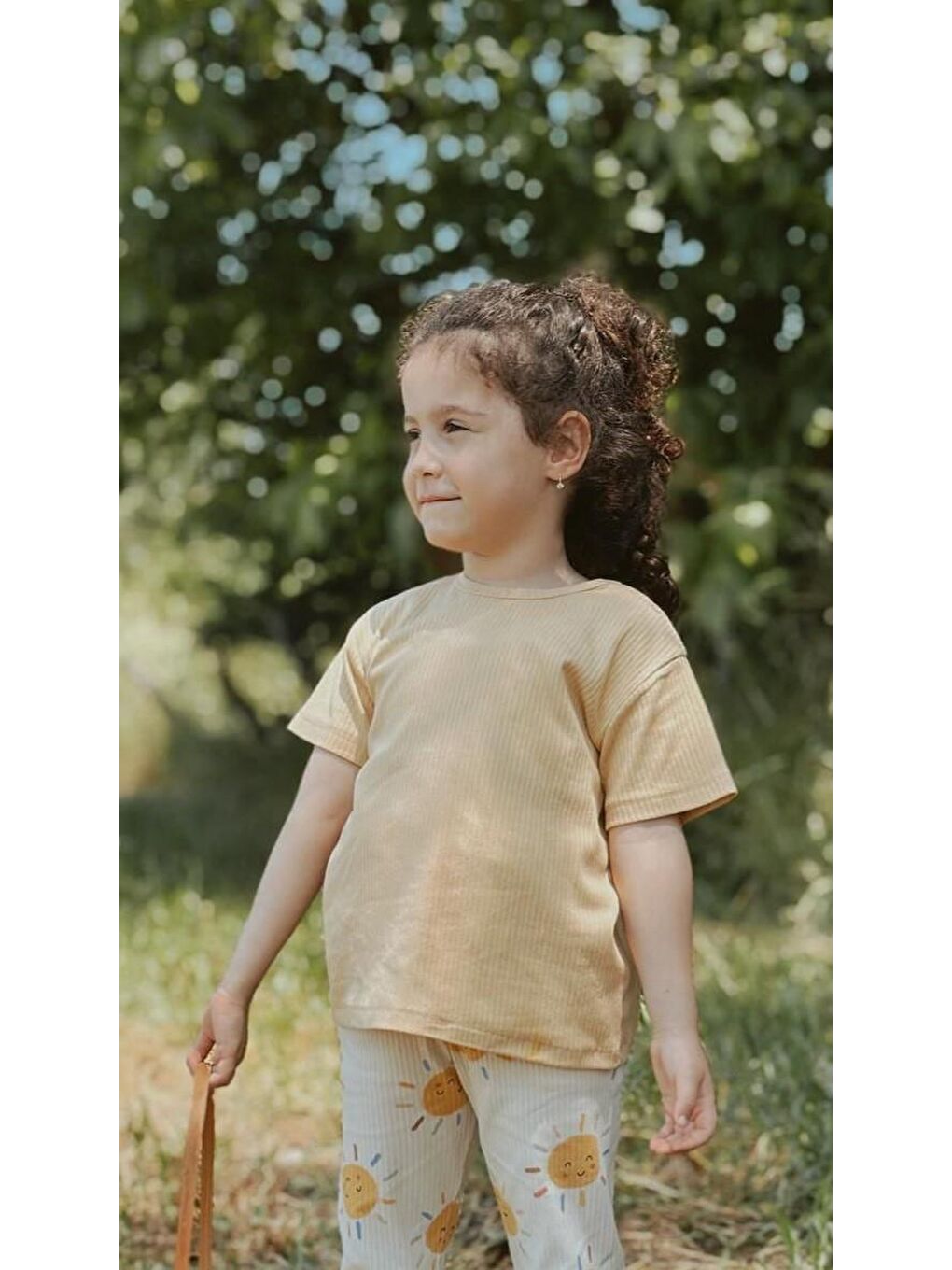 Sarı Erkek Çocuk Tişört-1