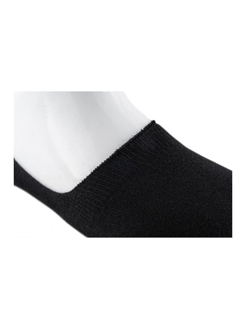 6'lı  kadın  Siyah Bambu Dikişsiz Silikonlu Kaydırmaz Topuk Kaliteli Görünmez Babet Çorap-3