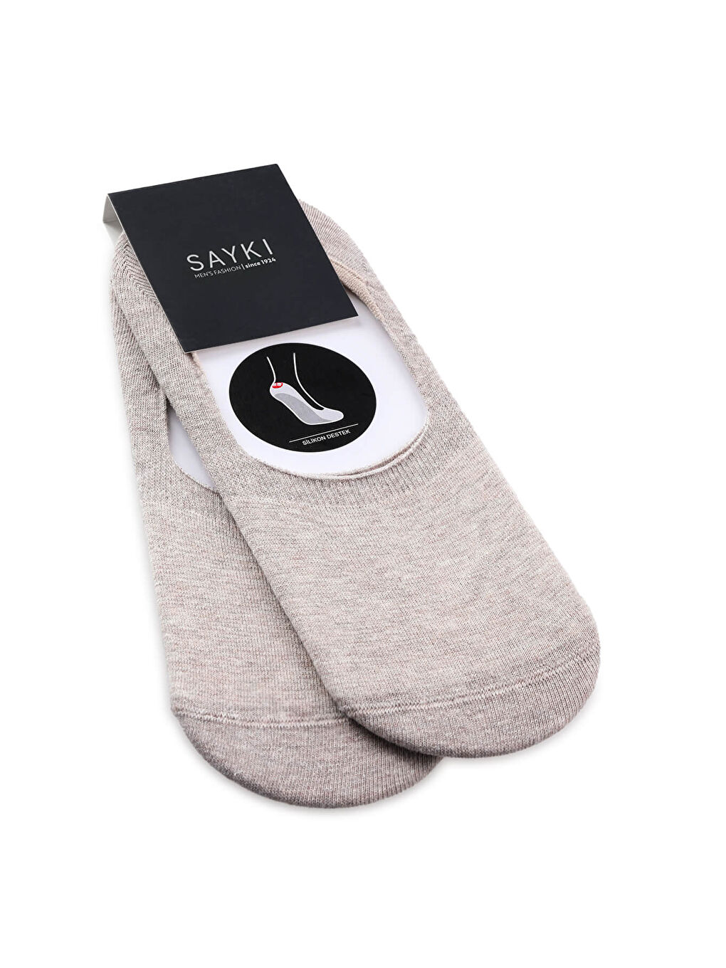 Kahverengi Açık Pamuklu İkili Babet Çorap