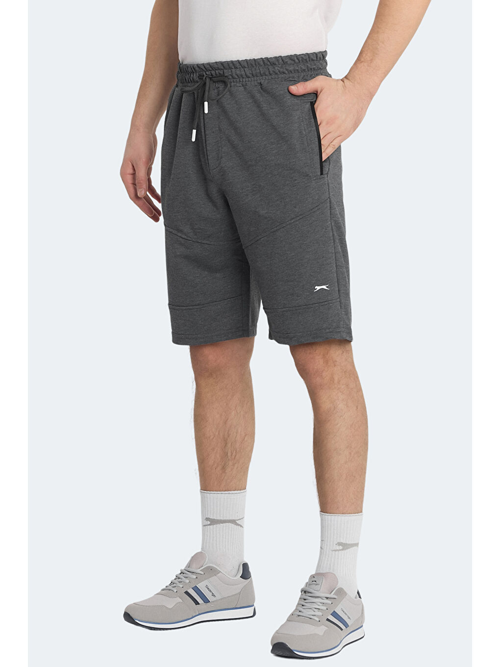 NASIM Erkek Cepli Koyu Gri Şort